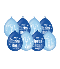 Après ski ballonnen - 8 stuks - 30 cm