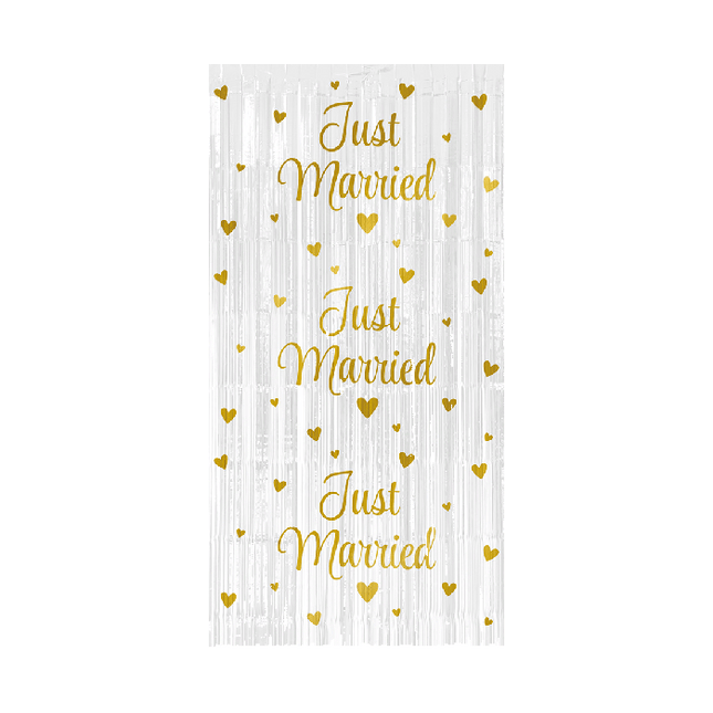 Just Married foliegordijn