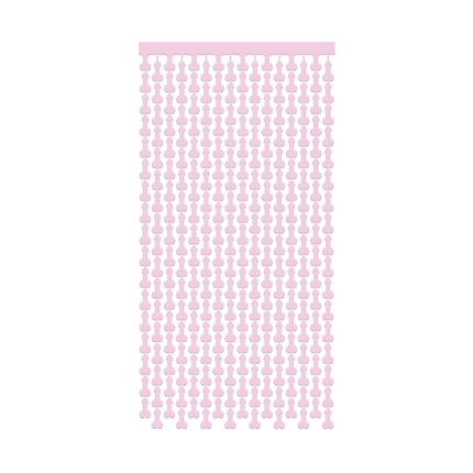 Foliegordijn Penis - 200 x 100 cm - roze
