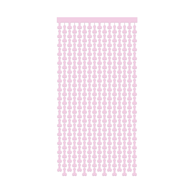 Foliegordijn Penis - 200 x 100 cm - roze