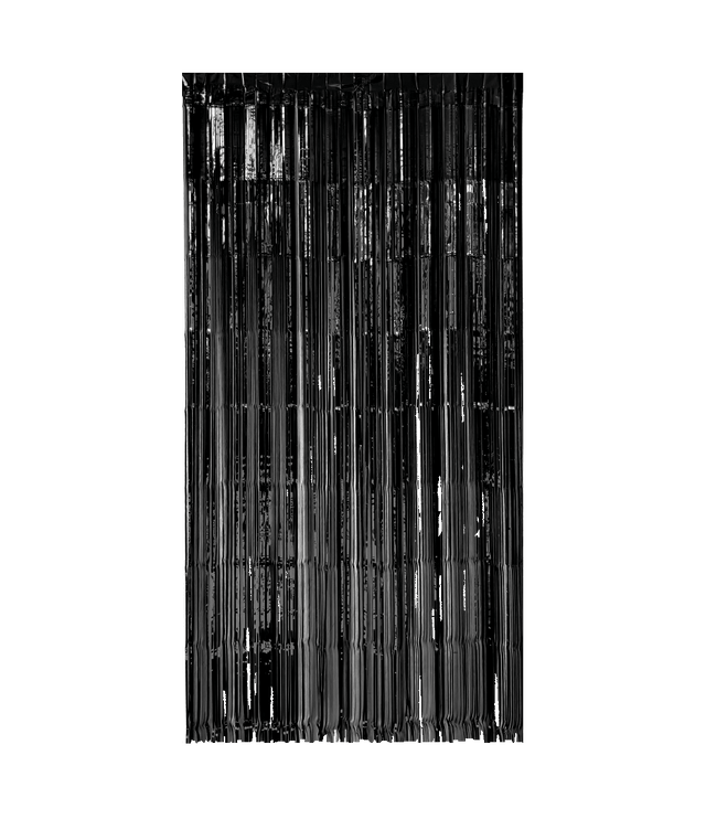 Foliegordijn - 200 x 100 cm - zwart