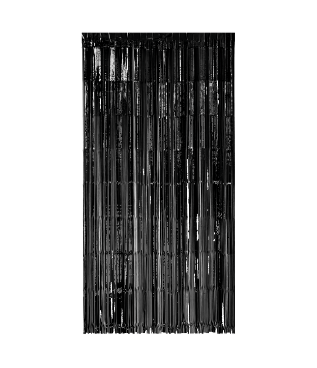 Foliegordijn - 200 x 100 cm - zwart