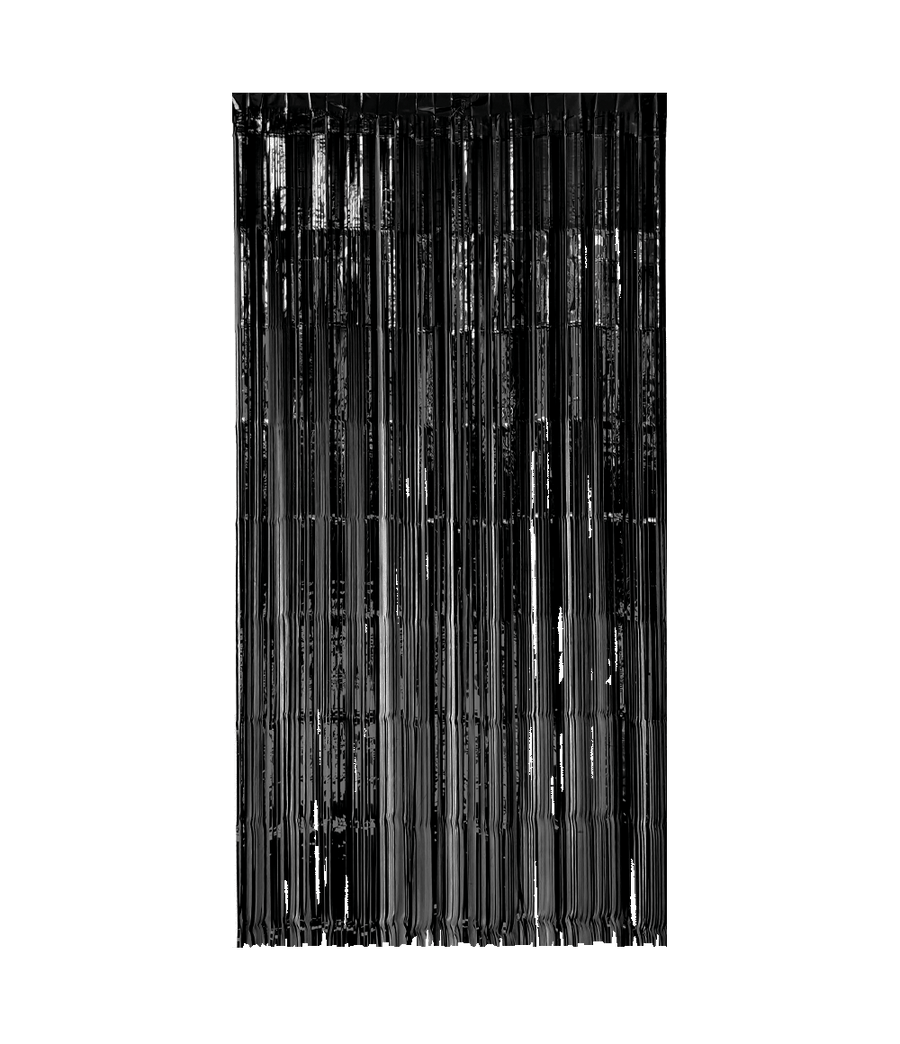 Foliegordijn - 200 x 100 cm - zwart