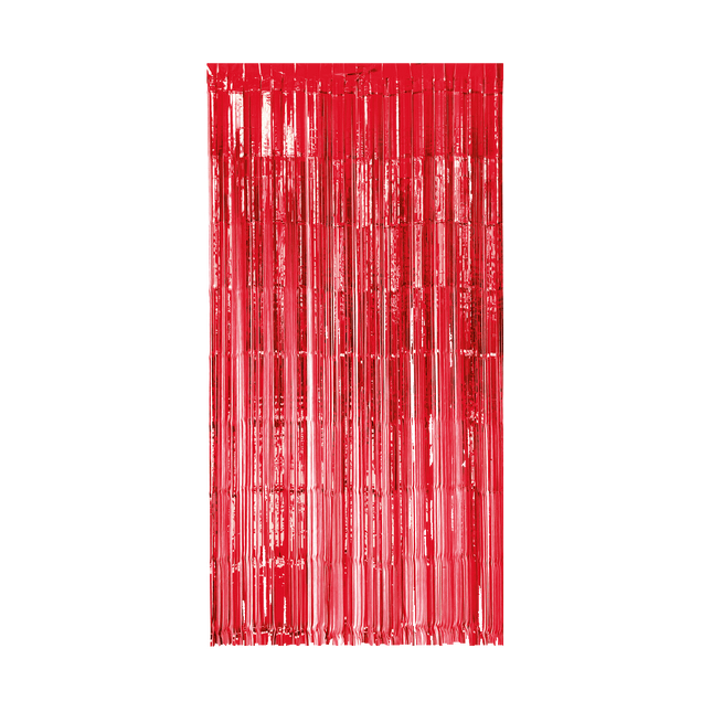 Foliegordijn - 200 x 100 cm - rood