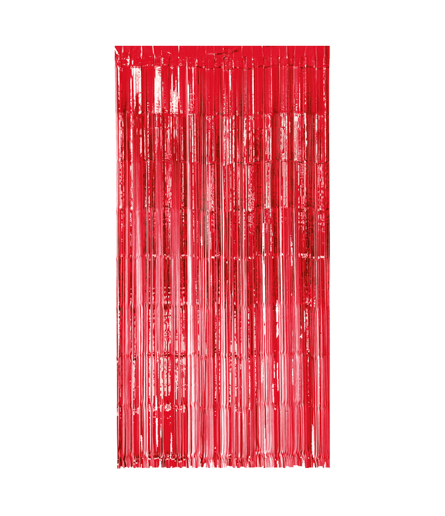 Foliegordijn - 200 x 100 cm - rood