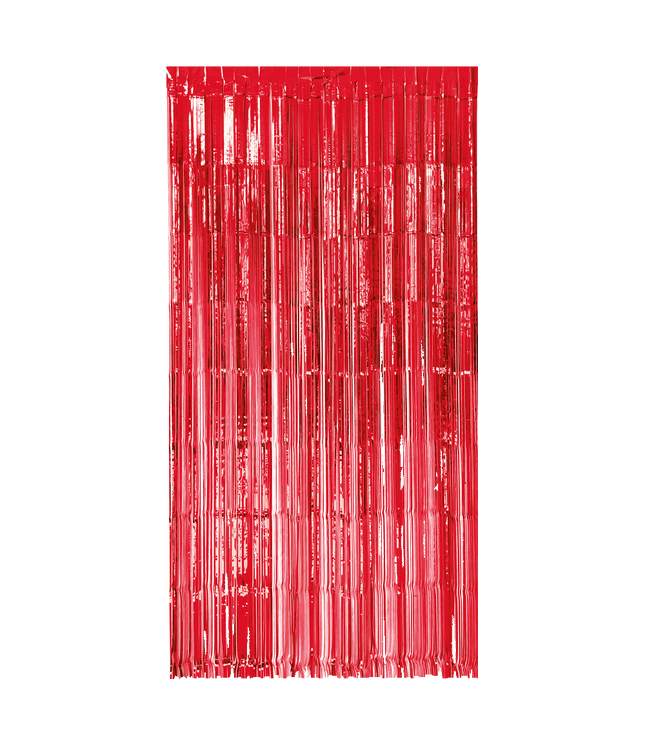 Foliegordijn - 200 x 100 cm - rood
