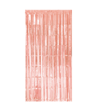 Foil curtain - 200 x 100 cm - rose gold