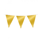 Vlaggenlijn - 10 meter - goud metallic