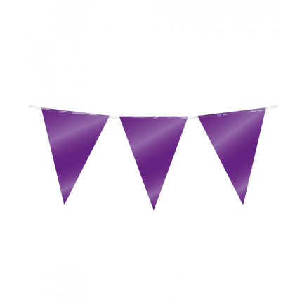 Vlaggenlijn - 10 meter - paars metallic