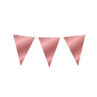 Vlaggenlijn - 10 meter - roségoud metallic