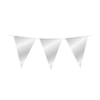 Vlaggenlijn - 10 meter - zilver metallic
