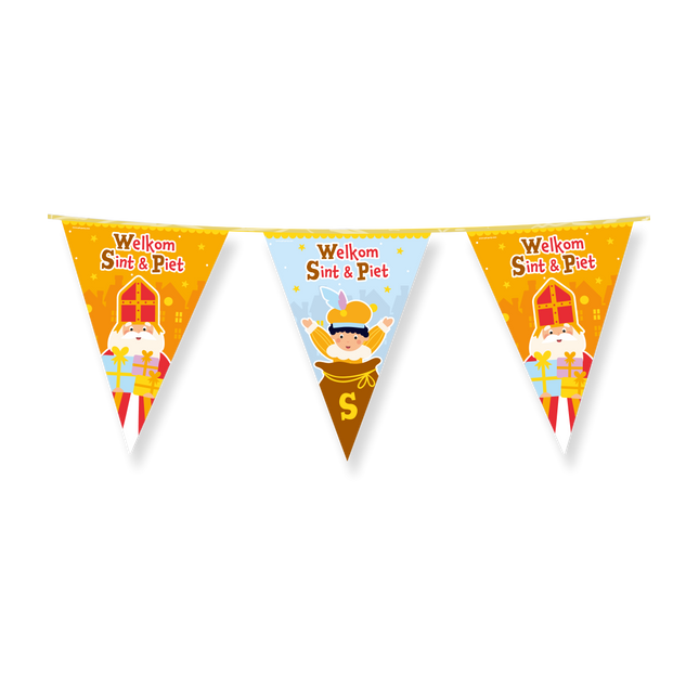 Sinterklaas versiering | vlaggenlijn - 10 meter
