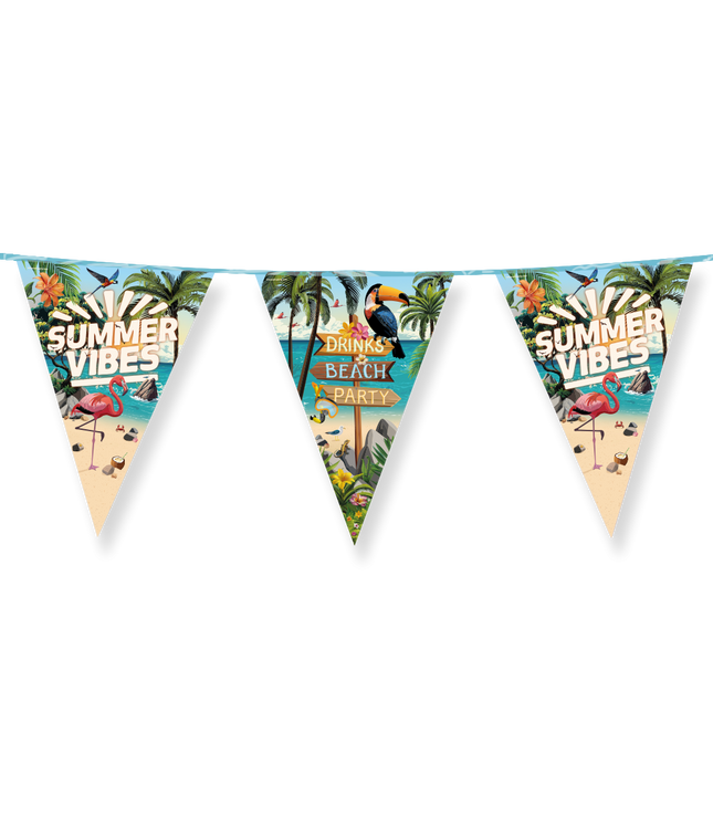 Summer Vibes vlaggenlijn - 10 meter