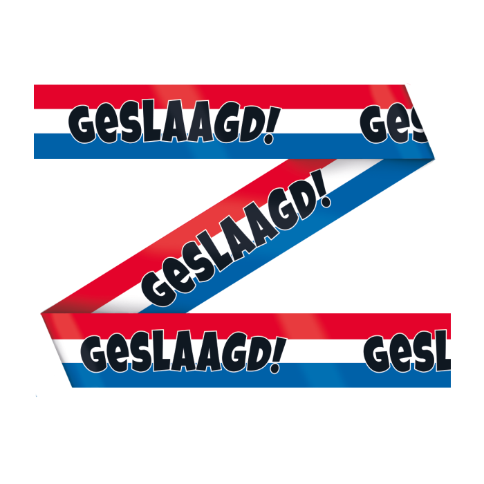 Geslaagd afzetlint - 12 meter