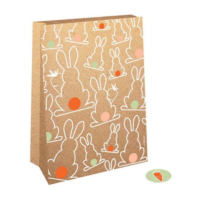 Uitdeelzakjes Pasen - 4 stuks - 15 x 21 x 6 cm