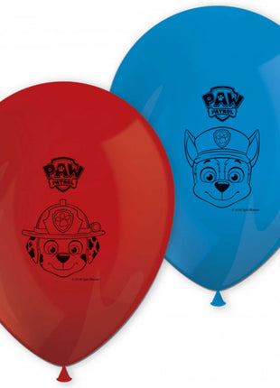 Paw Patrol ballonnen - 8 stuks - 28 cm