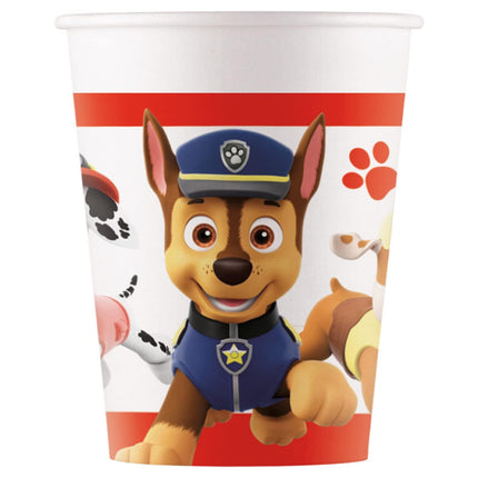 Paw Patrol Pappbecher – 8 Stück – 200 ml