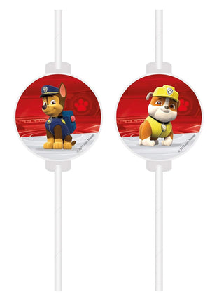 Paw Patrol Papierstrohhalme – 4 Stück