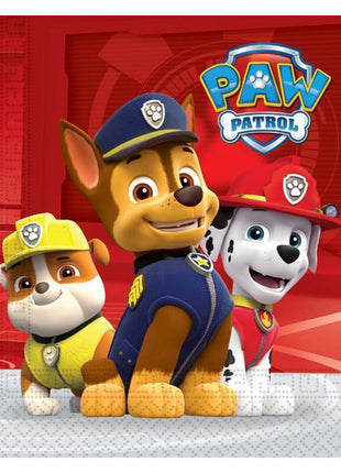 Paw Patrol napkins - 20 pieces - 33 x 33 cm