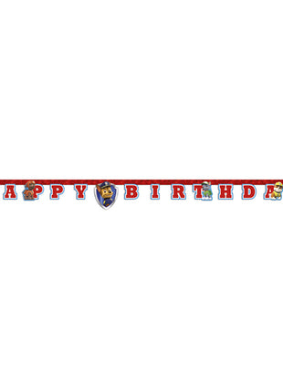 Paw Patrol papieren slinger "Happy Birthday" - 2 m