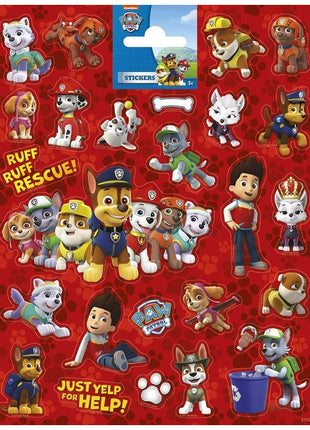 Paw Patrol sticker sheet - 15.6 x 20 cm