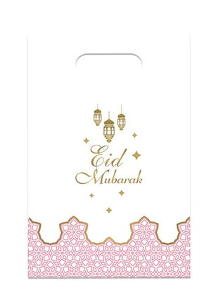 Handout-Taschen (Kunststoff) – 6 Stück – Eid Mubarak