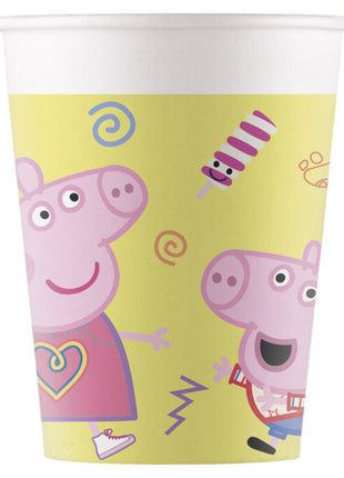 Peppa Pig Pappbecher – 8 Stück – 200 ml