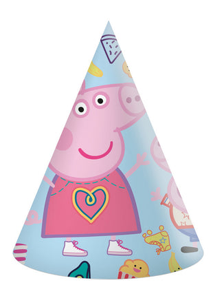 Peppa Pig Paper Hats - Pack of 6