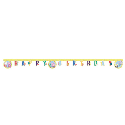 Peppa Pig Happy Birthday letter garland - 2 meters