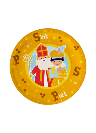 Sinterklaas plates - 8 pieces