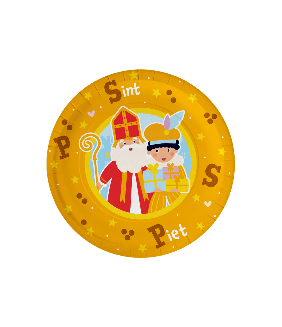 Sinterklaas bordjes - 8 stuks