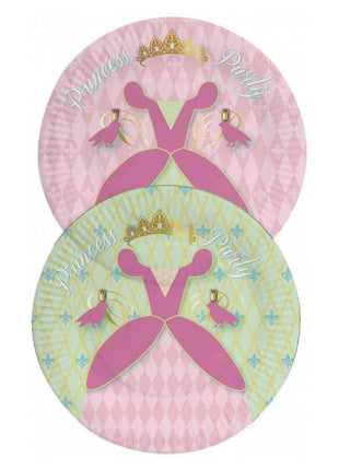 Princess paper plates - 8 pieces - 23 cm