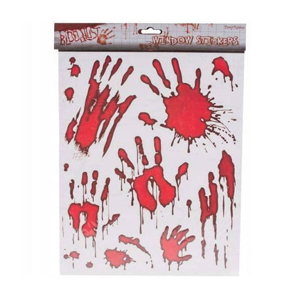 Halloween - Raamstickers bloederige handen