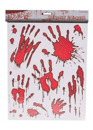 Halloween - Window stickers bloody hands