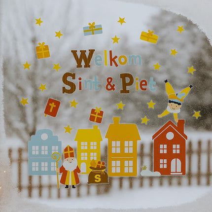 Sinterklaas raamstickers