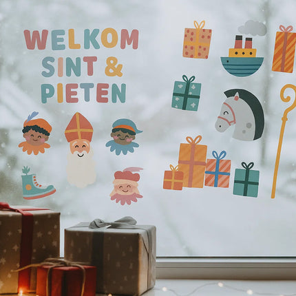 Sinterklaas raamstickers