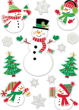 Christmas window stickers - 14 pieces