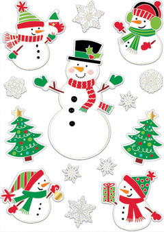 Kerst raamstickers - 14 stuks