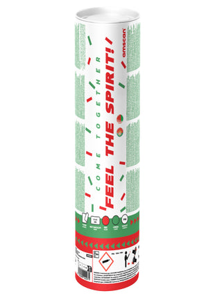 Confetti Cannon - Red/Green - Paper - 28cm