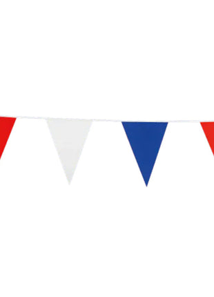 Bunting - 10 meters - 20 x 30 cm - three-colored