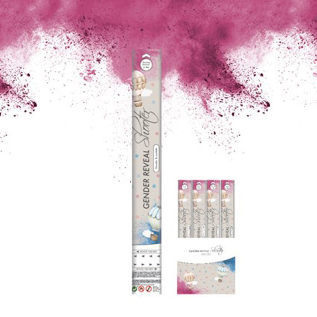 Gender Reveal Poeder shooter - roze