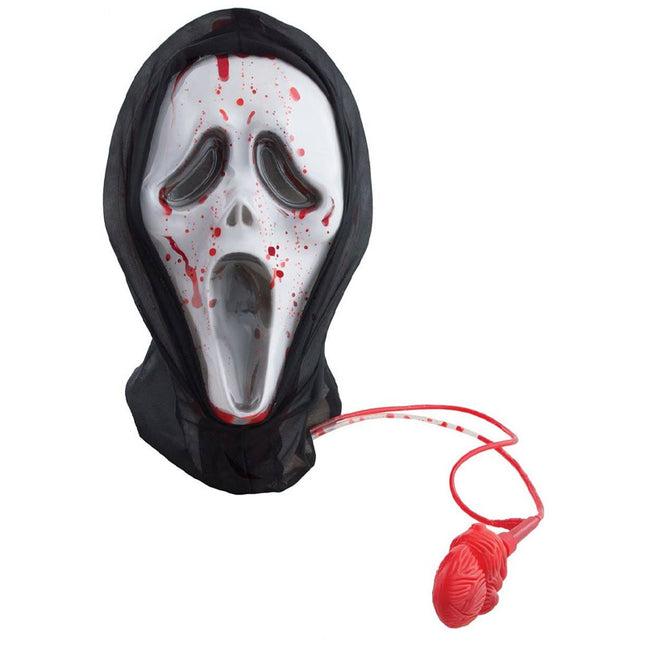 Masker scream met vloeibaar bloed
