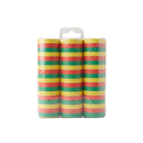Serpentines Carnaval - rood geel groen - 3 stuks