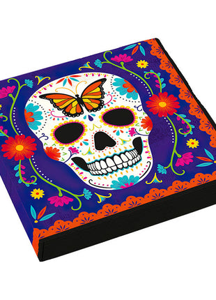 Day of the Dead - Servetten - 16 stuks - 33 x 33 cm