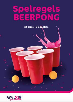 Bier-Pong-Spiel – 24 Becher – 4 Bälle