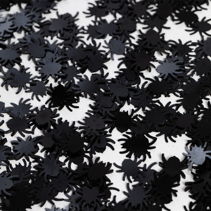 Halloween - Tafelconfetti zwarte spinnen - 14 gram
