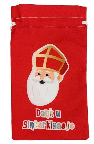 Pepernotenzakje Dank u Sinterklaasje - 15 x 25 cm