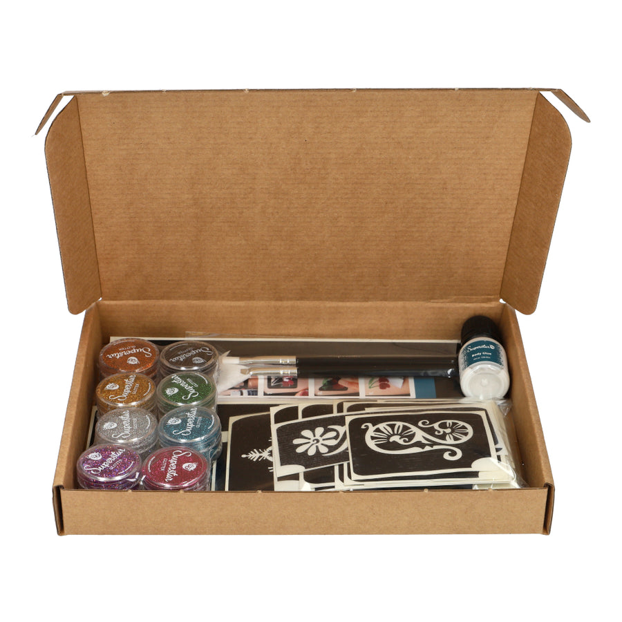 Superstar Big festival Pro kit voor glittertattoos