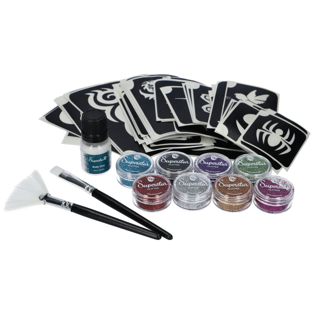 Superstar Big Party Pro kit voor glittertattoos
