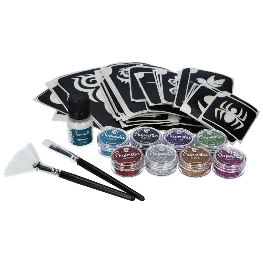 Superstar Big Party Pro kit voor glittertattoos